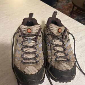 Merrell Tan and Black Athletic Shoes